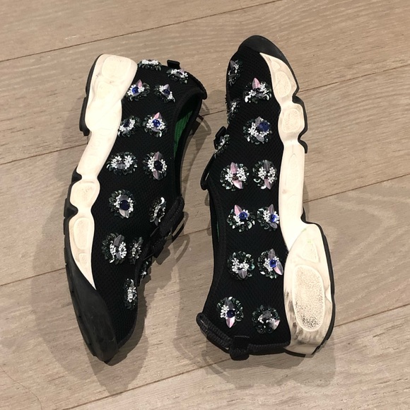 DIOR black mesh embellished fusion sneakers - Picture 2 of 3